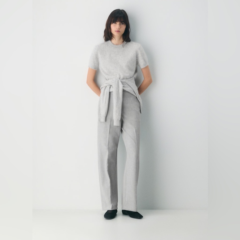 NWT Ariztia Babaton Heather Grey Agency Dress Pants